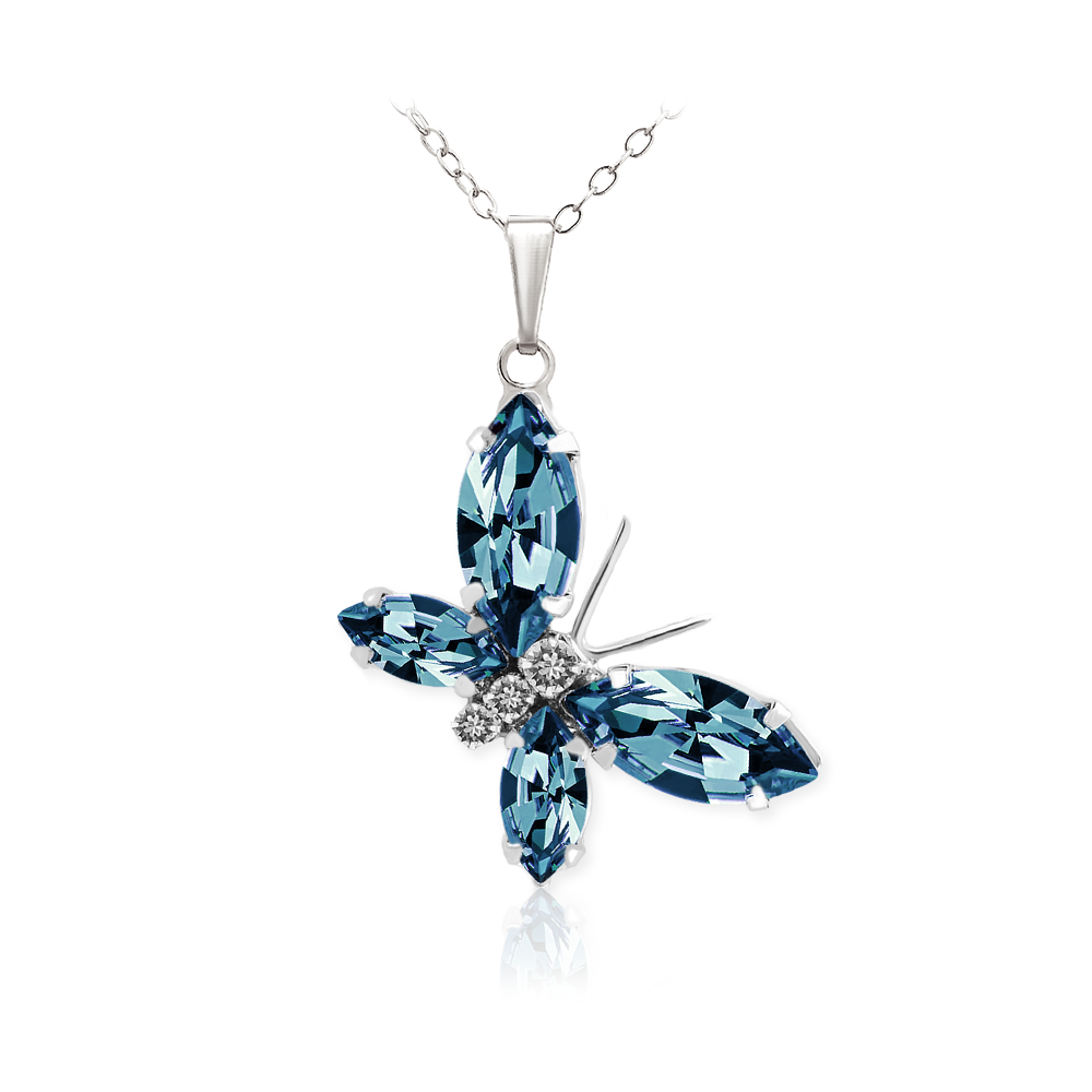

Кулон KOBI Motylek 27*18 мм с камнями Swarovski модели 7730-1074-346