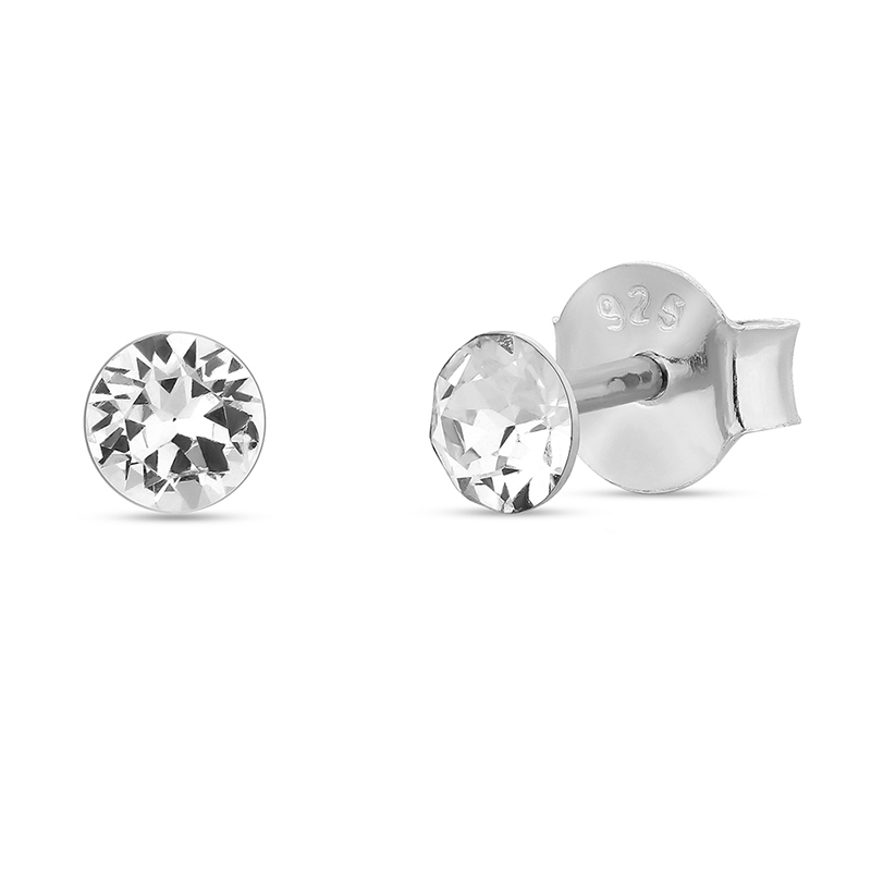 

Серебряные пусеты SPARK Dotty со Swarovski модели K1088PP31C