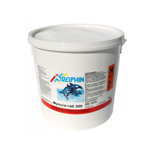 

Препарат для комплексной химической обработки Delphin Мульти-таб 200г 10кг