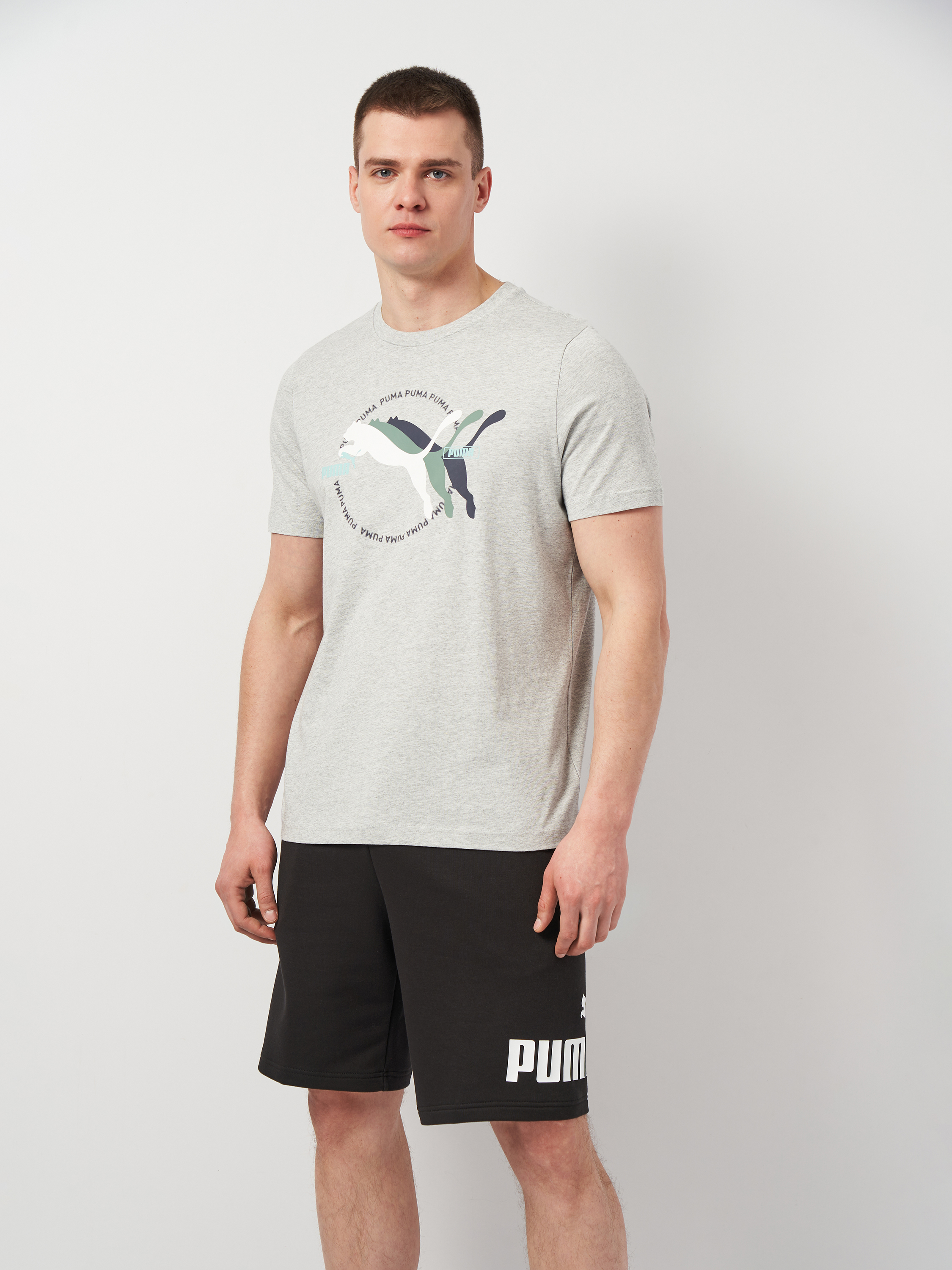 Футболка бавовняна довга чоловіча Puma Graphics Multiple Cat Logo Tee 68482604 XL Light Gray Heather від Rozetka на платформі USKIDKA Акція на Футболка бавовняна довга чоловіча Puma Graphics Multiple Cat Logo Tee 68482604 XL Light Gray Heather від Rozetka