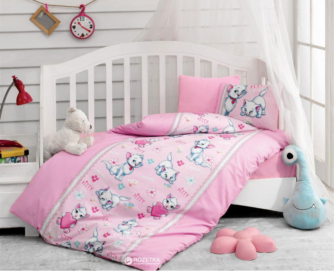 

Комплект постельного белья Cotton Box Ранфорс Miyav Pembe 100х150