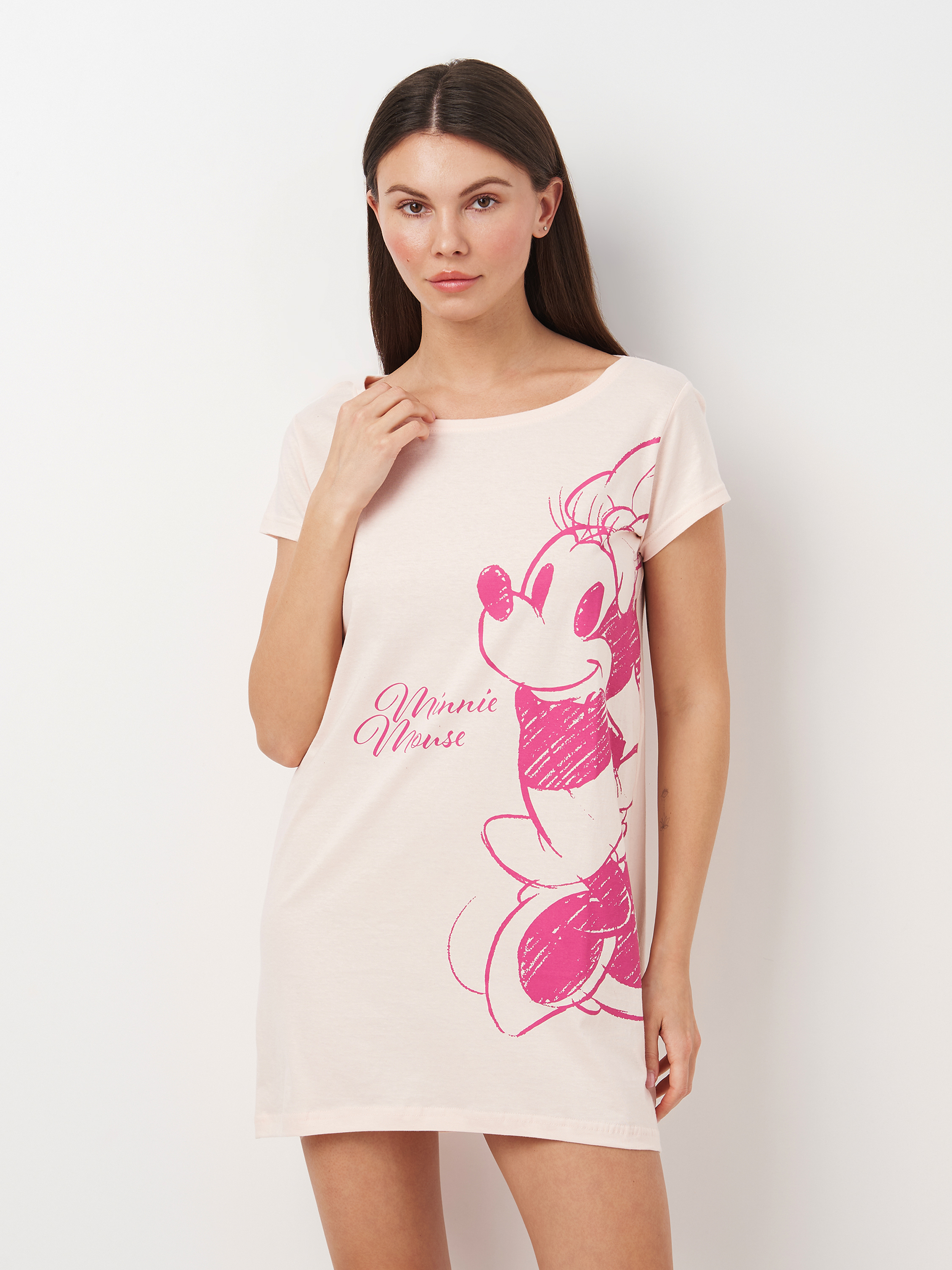 Нічна сорочка жіноча бавовняна Disney Minnie Mouse DIS MF 53 04 A752 S Рожева від Rozetka на платформі USKIDKA Акція на Нічна сорочка жіноча бавовняна Disney Minnie Mouse DIS MF 53 04 A752 S Рожева від Rozetka