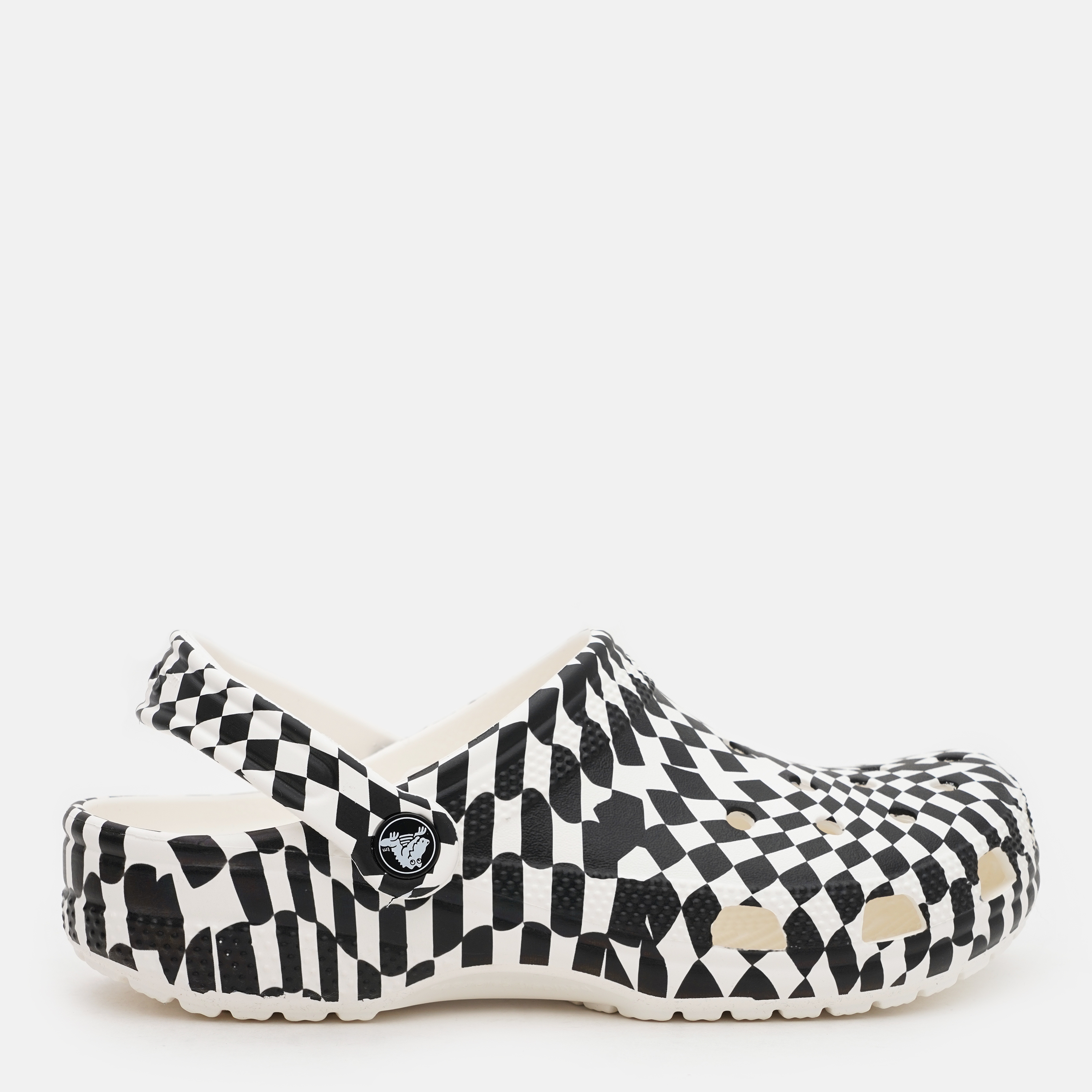 Жіночі крокси Crocs Classic Warped Checker Clog Whi/Blk 211007-103 38-39 (M6/W8) 24 см White/Black від Rozetka на платформі USKIDKA Акція на Жіночі крокси Crocs Classic Warped Checker Clog Whi/Blk 211007-103 38-39 (M6/W8) 24 см White/Black від Rozetka