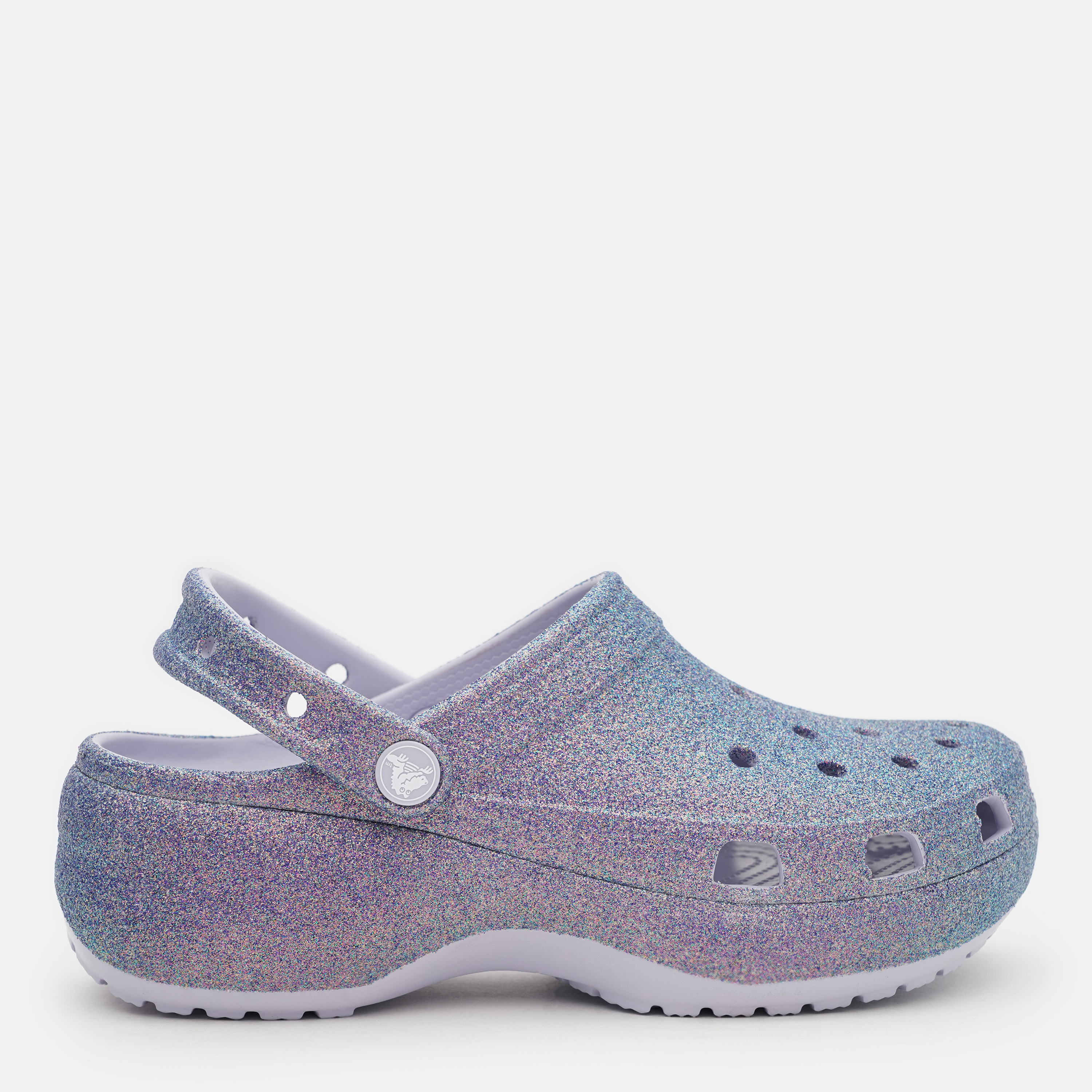 Жіночі крокси Crocs Platform Irid Glitter Clog PrM 211024-5BR 42-43 (W11) 27 см Purple Moon від Rozetka на платформі USKIDKA Акція на Жіночі крокси Crocs Platform Irid Glitter Clog PrM 211024-5BR 42-43 (W11) 27 см Purple Moon від Rozetka