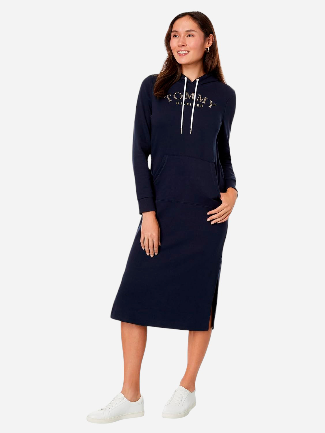 Акція на Сукня міді осіння жіноча Tommy Hilfiger 3800804 XS Синя від Rozetka