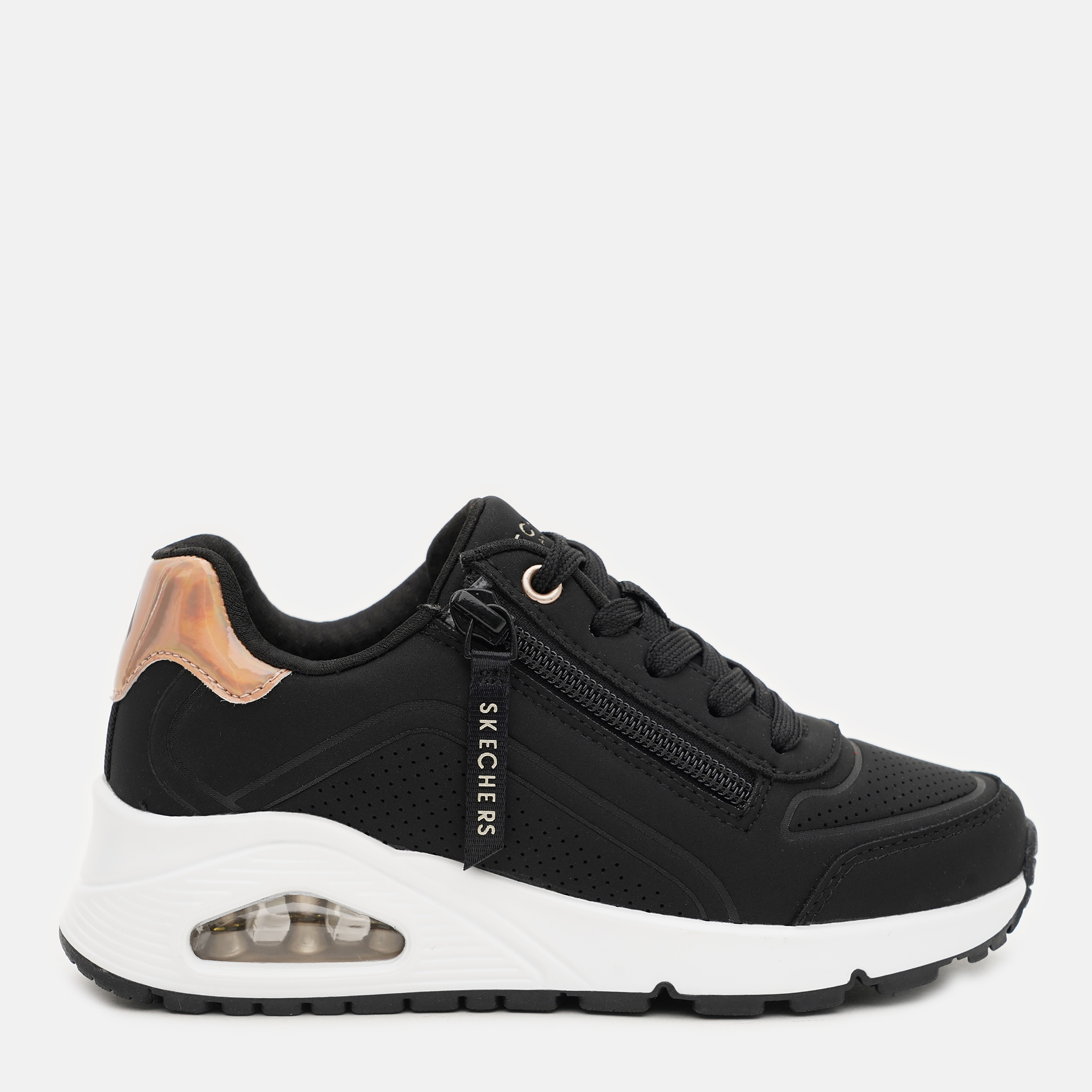 Акція на Дитячі кросівки для дівчинки Skechers Uno Gen1 310554L BKRG 33 Чорні від Rozetka