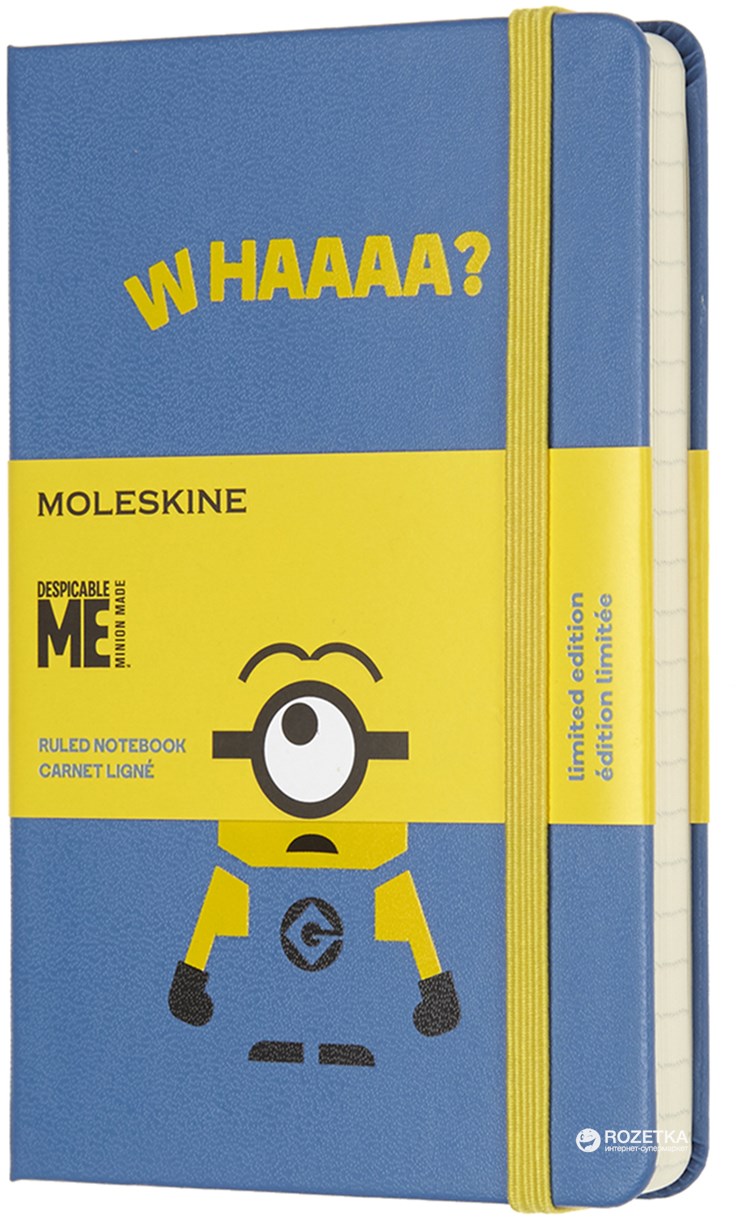 

Записная книга Moleskine Minions 9 x 14 см 192 страницы в линейку Голубая (8055002855372)
