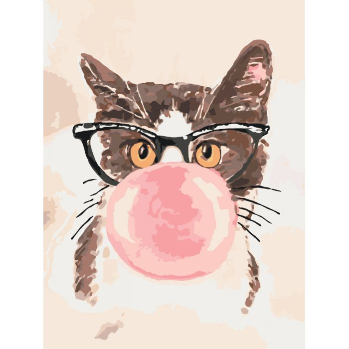 

Картина по номерам Идейка 30х40 BUBBLE GUM KHO4050
