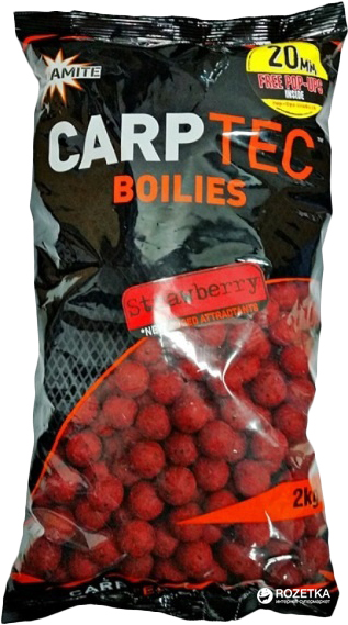 

Бойлы тонущие Dynamite Baits CarpTec Strawberry 20 мм 2 кг (DY1168)