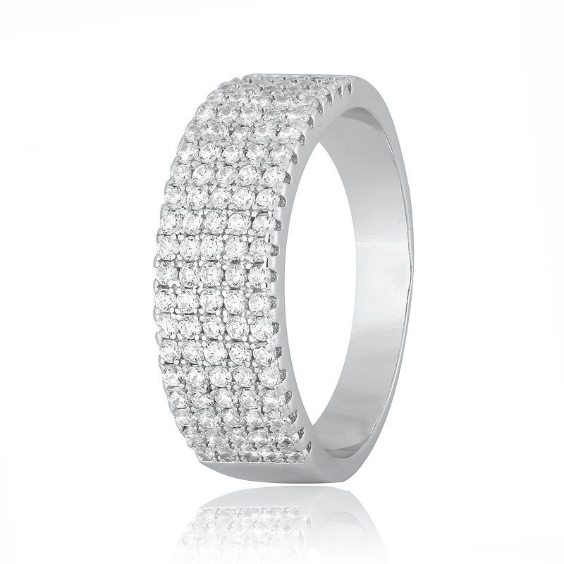 

Серебряное кольцо Silvex925 с фианитом 18.4 мм модели КК2Ф/205-Л
