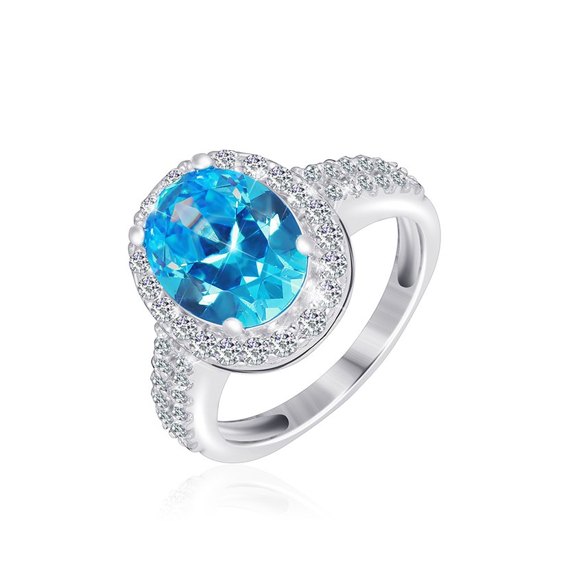 

Серебряное кольцо Silvex925 с фианитом 19.0 мм модели КК2ФТ/371-Н