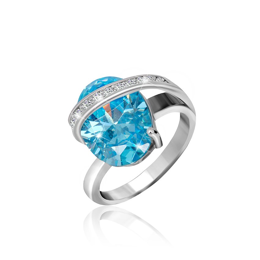

Серебряное кольцо Silvex925 с фианитом 18.1 мм модели КК2ФТ/385-К