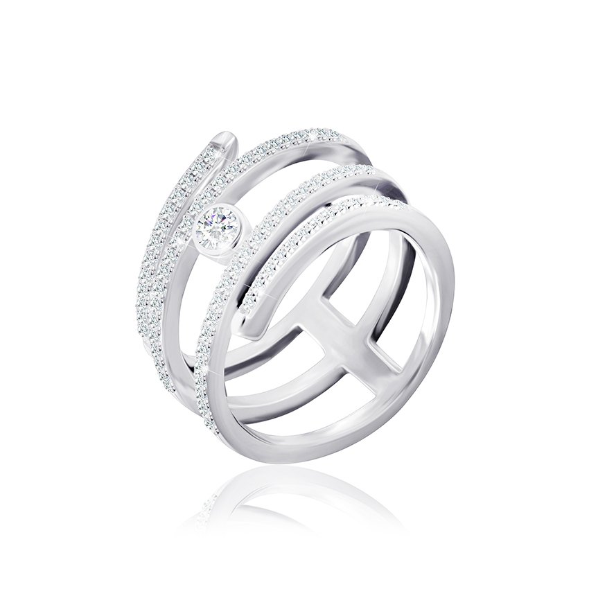

Серебряное кольцо Silvex925 с фианитом 18.4 мм модели К2Ф/190-Л