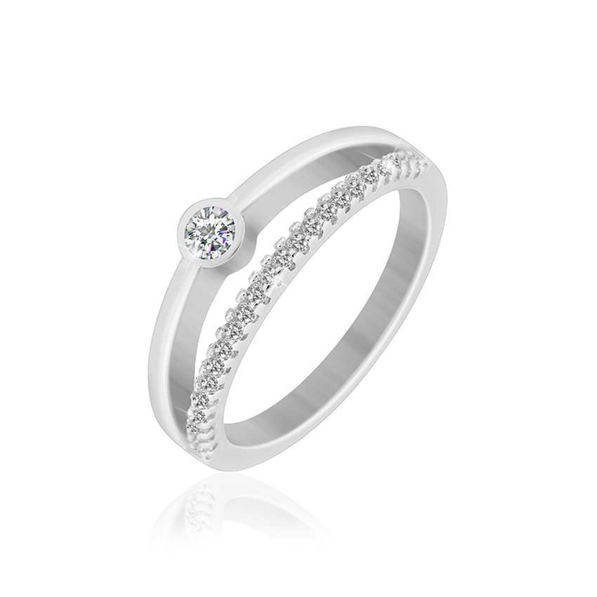 

Серебряное кольцо Silvex925 с фианитом 17.1 мм модели К2Ф/718-Ж