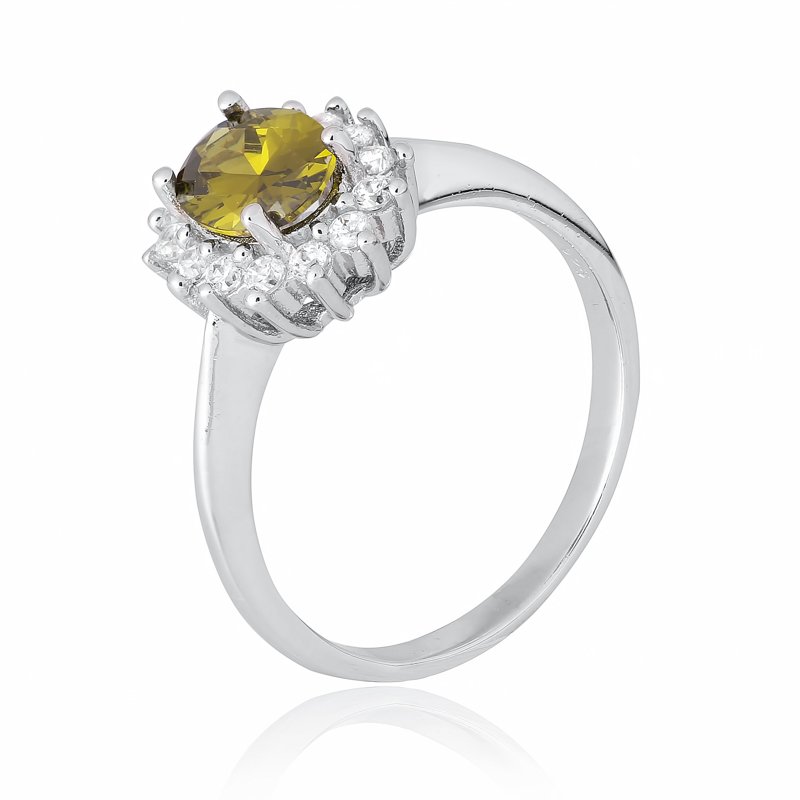 

Серебряное кольцо Silvex925 с фианитом 17.4 мм модели КК2ФХ/397-З