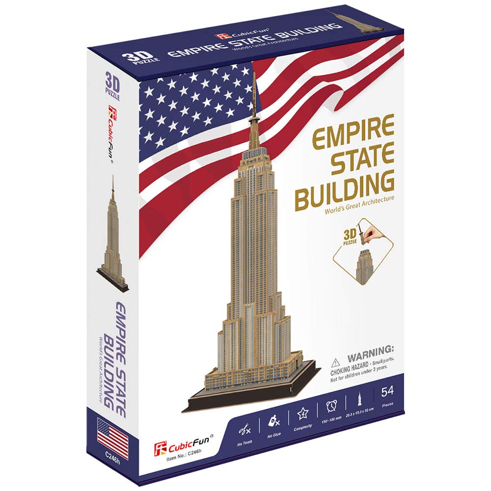 

Пазл 3D CubicFun Небоскреб Empire State Building Нью-Йорка (306-20246)