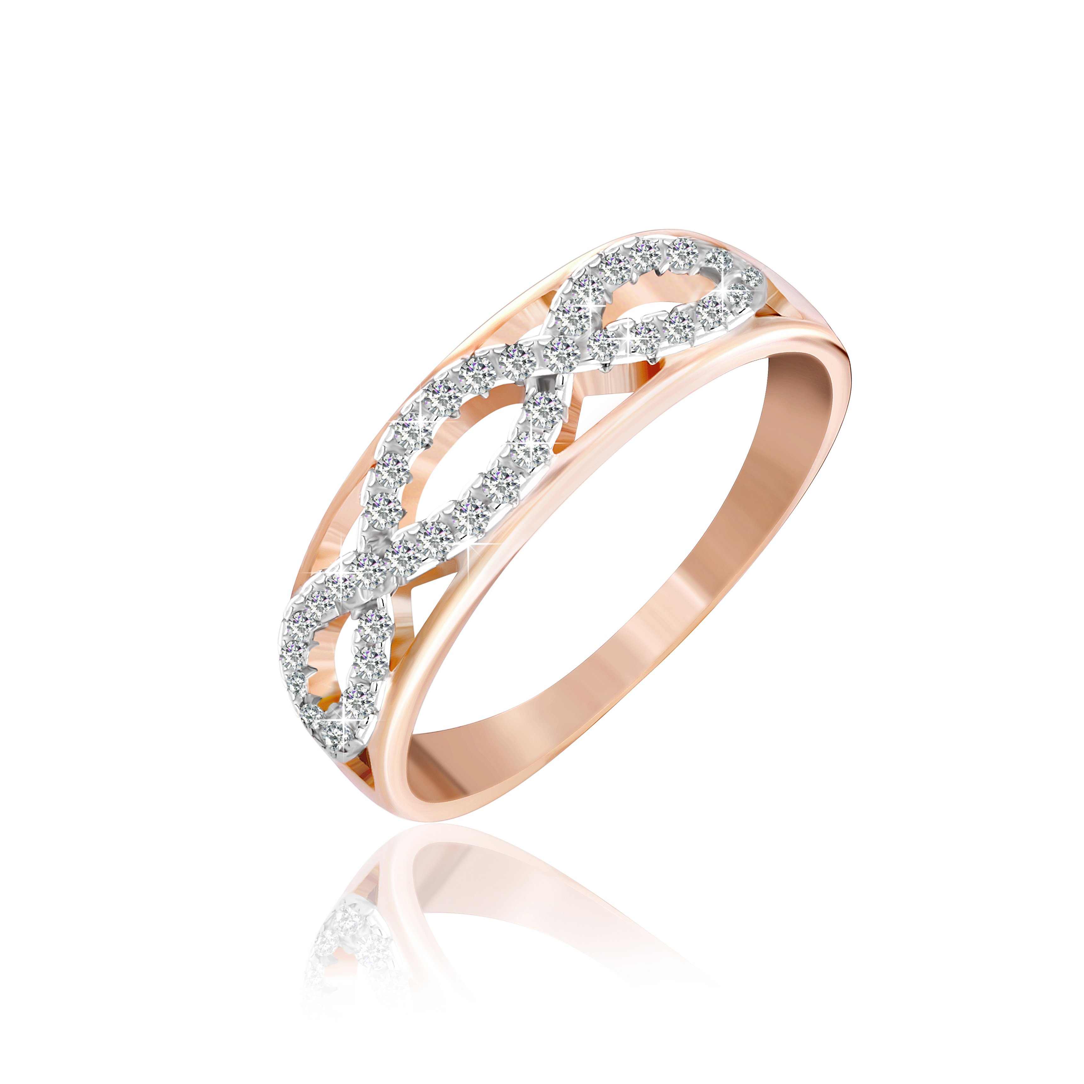 

Серебряное кольцо Silvex925 с фианитом 17.4 мм модели К3Ф/739-З