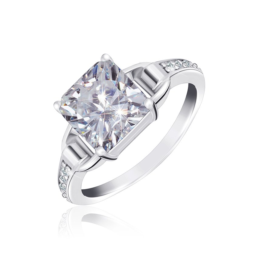 

Серебряное кольцо Silvex925 с фианитом 18.7 мм модели КК2Ф/402-М