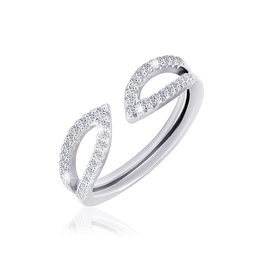 

Серебряное кольцо Silvex925 с фианитом безразмерное модели К2Ф/294