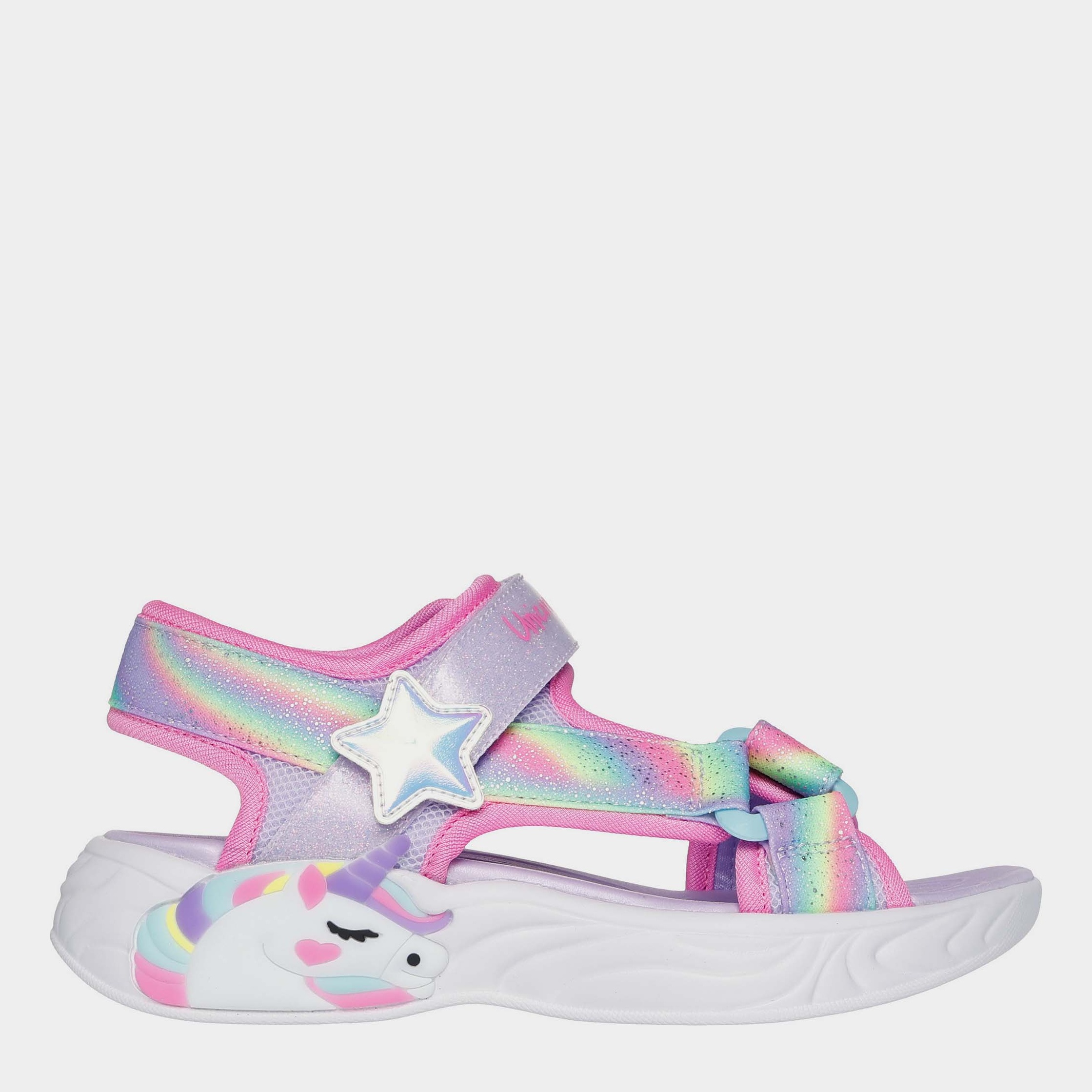Підліткові спортивні сандалії для дівчинки Skechers Unicorn Dreams Sandal 303107L LVMT 36 Лавандові від Rozetka на платформі USKIDKA Акція на Підліткові спортивні сандалії для дівчинки Skechers Unicorn Dreams Sandal 303107L LVMT 36 Лавандові від Rozetka