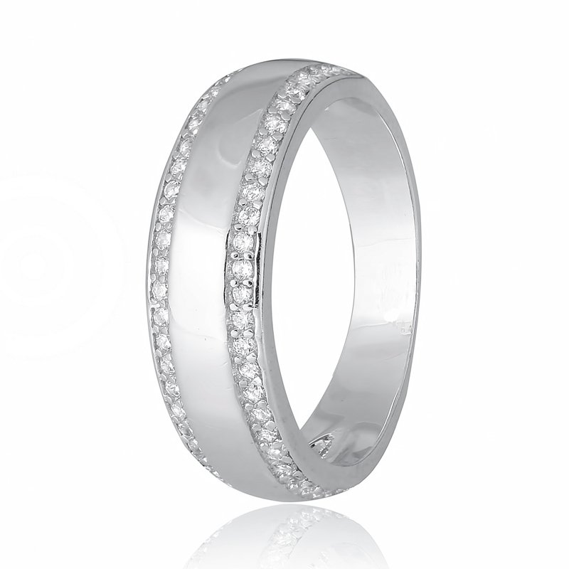 

Серебряное кольцо Silvex925 с фианитом 17.4 мм модели КК2Ф/233-З