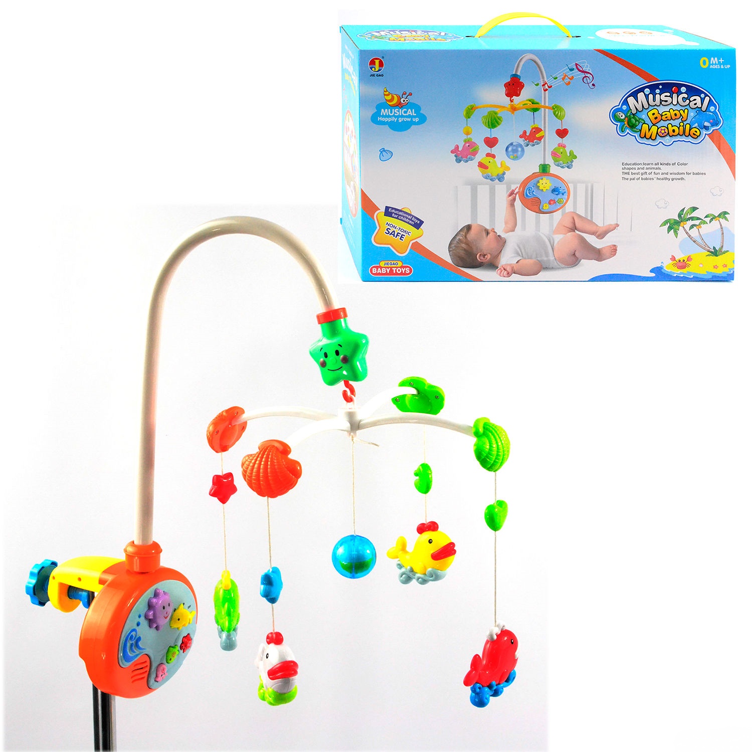 

Детская музыкальная карусель 6538 А на батарейках с звуковыми эффектами