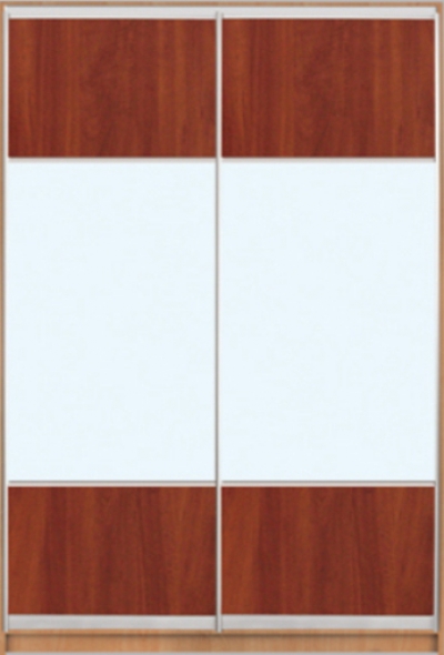 

Шкаф купе Luxe Studio Стандарт-1 ДСП/Зеркало с Пескоструем-6 1300x2200x450 двухдверный