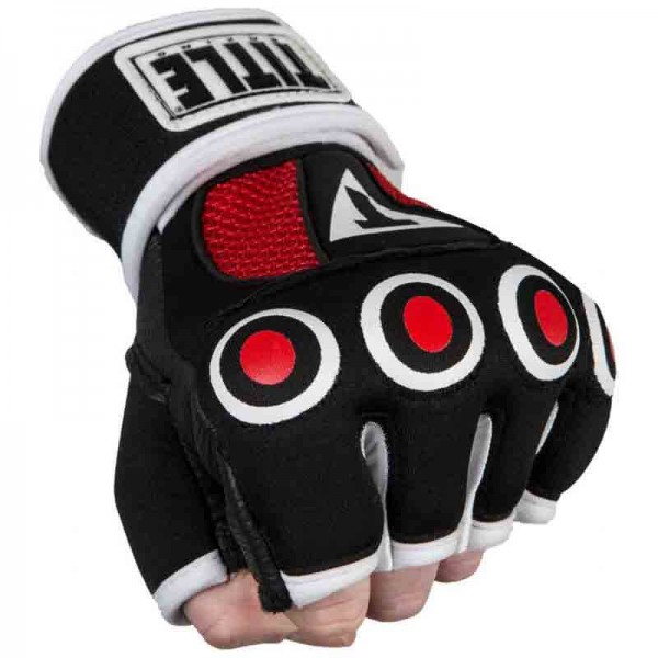 

Бинт-перчатки Гелевые TITLE Boxing Rage Fist Wraps (XL) Черные с красным