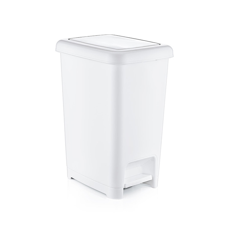 

Мусорное ведро с педалью 10 л Slim Dunya Plastik 01042, Белый