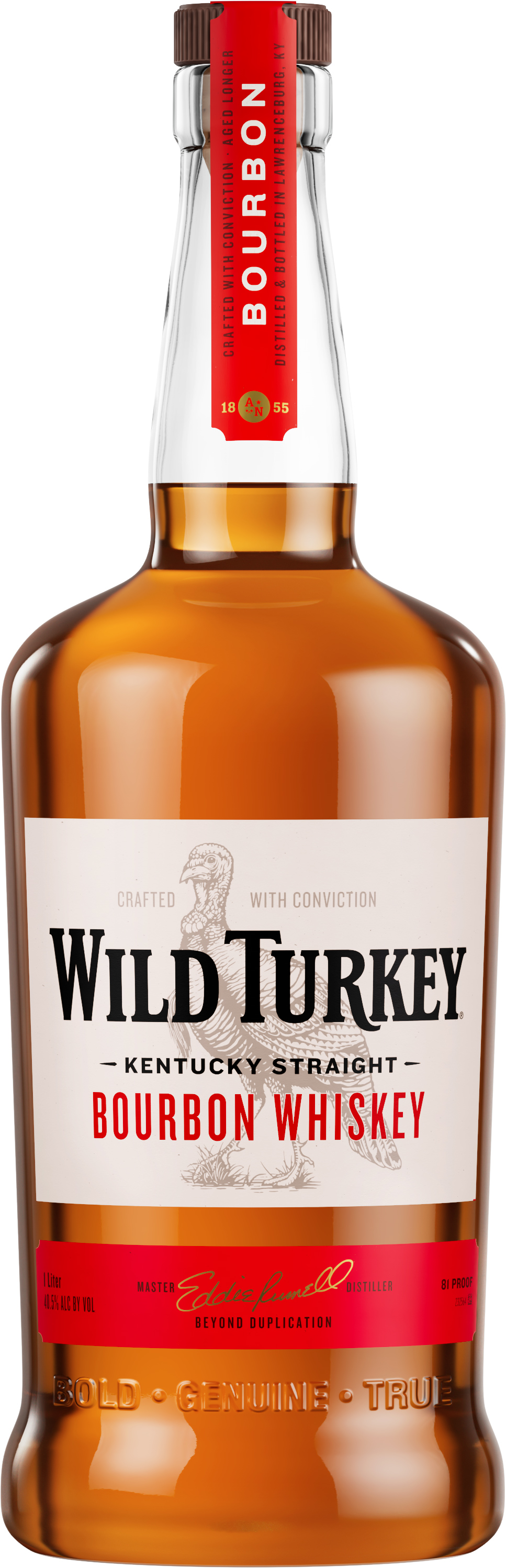 Бурбон Wild Turkey 81 до 8 лет выдержки 1 л 40.5% (721059841009