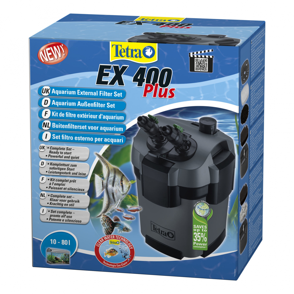 

Внешний фильтр для аквариума Tetra External EX 400 Plus до 80 л