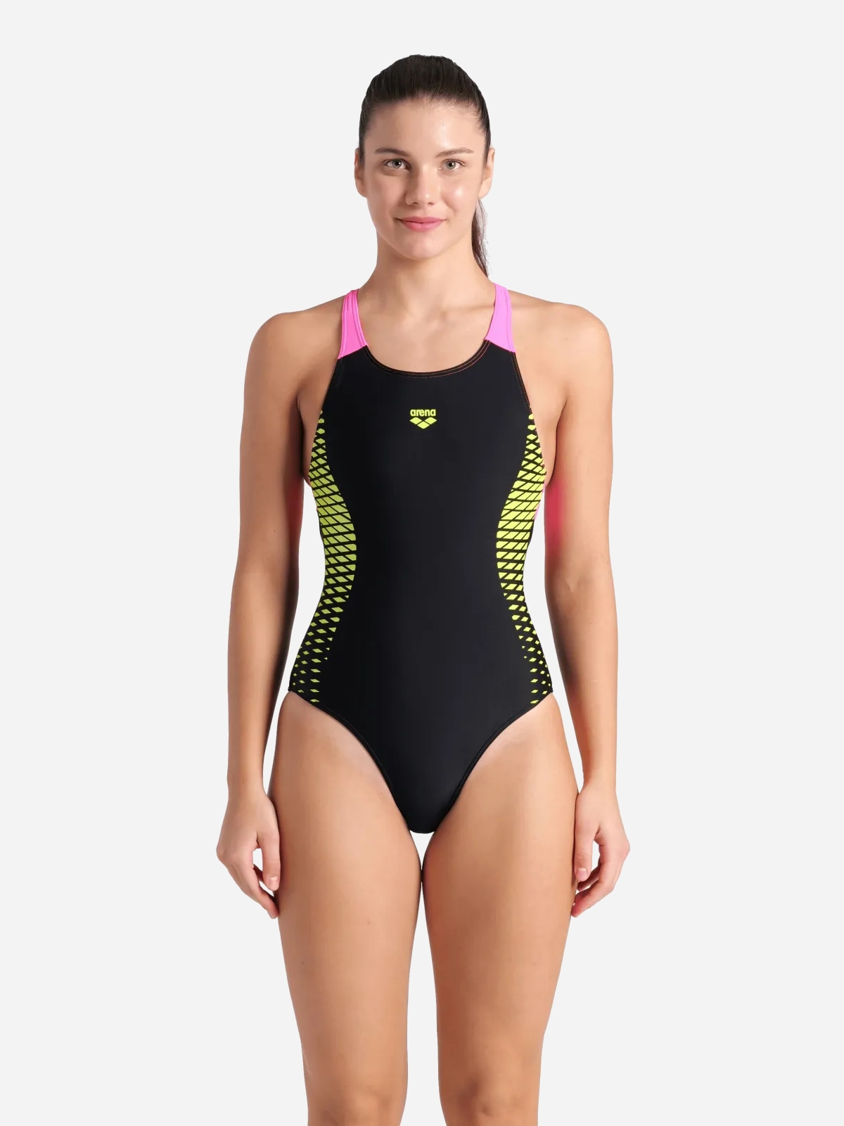 Суцільний купальник жіночий Arena Openings Swimsuit V Back Lb 008063-590 42 Чорно-салатовий від Rozetka на платформі USKIDKA Акція на Суцільний купальник жіночий Arena Openings Swimsuit V Back Lb 008063-590 42 Чорно-салатовий від Rozetka