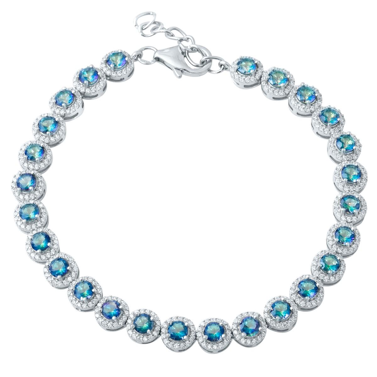 

Серебряный браслет SilverAlex с натуральным мистик топазом 1820 размер