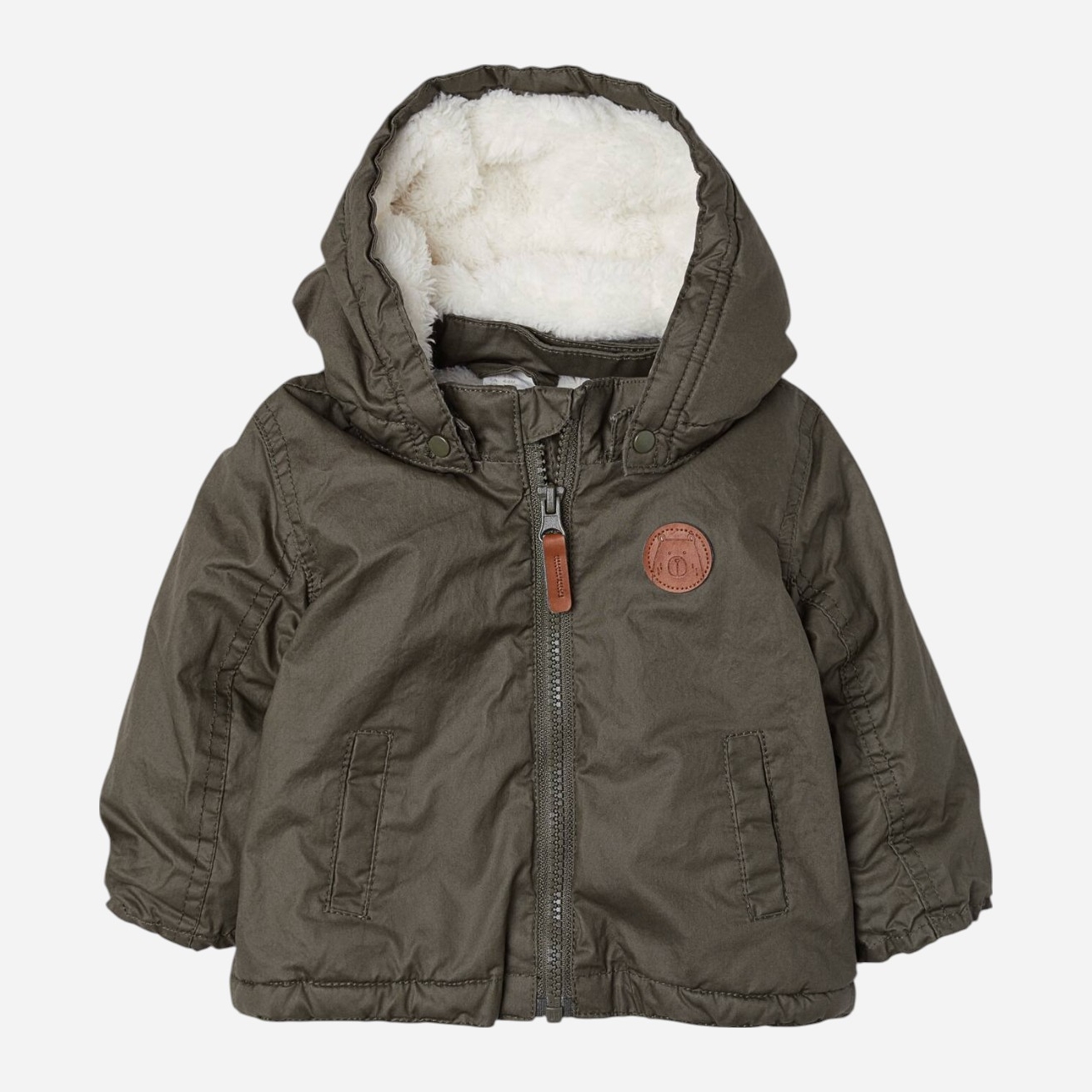 Акція на Дитяча зимова куртка для хлопчика H&M 8575862kwer 86 см Хакі від Rozetka