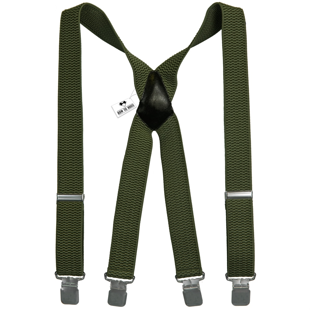 

Подтяжки Bow Tie House хаки мужские Х4 cm 04499