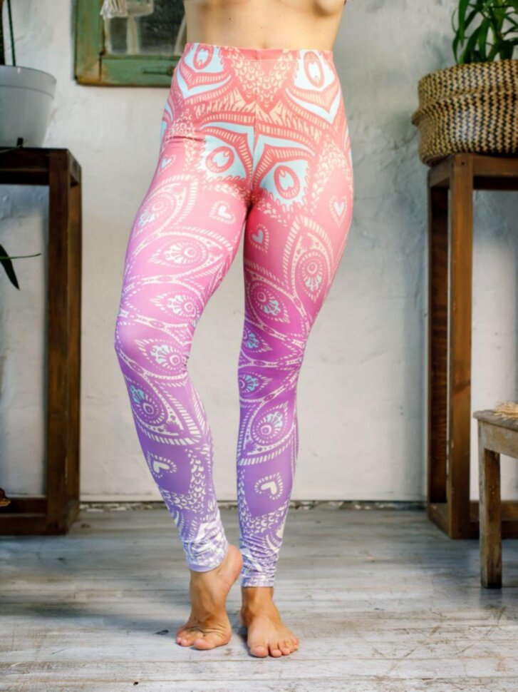 

Женские лосины Marjari Yoga 3D Yoga pink М Цветные