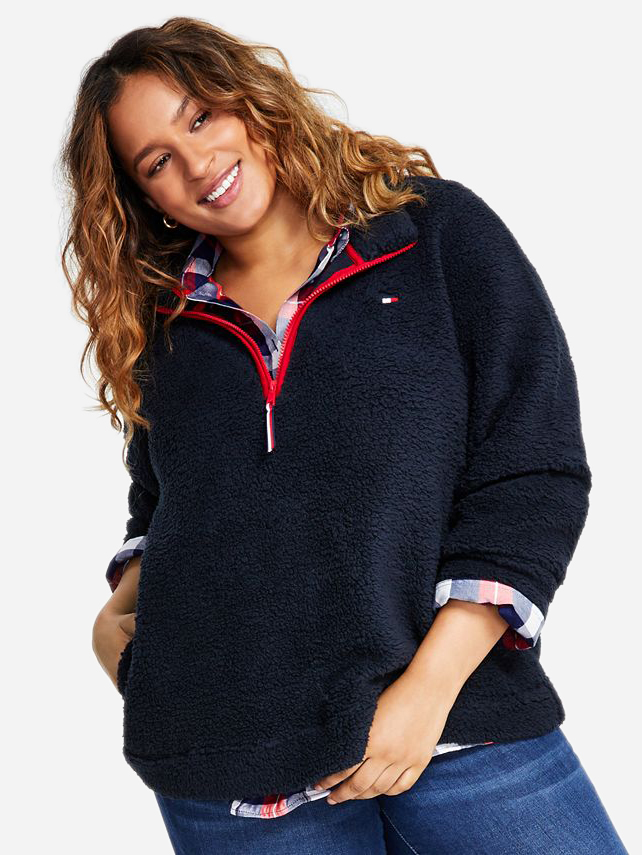 Толстовка на блискавці без капюшона жіноча Tommy Hilfiger 381975372 2X Синя від Rozetka на платформі USKIDKA Акція на Толстовка на блискавці без капюшона жіноча Tommy Hilfiger 381975372 2X Синя від Rozetka