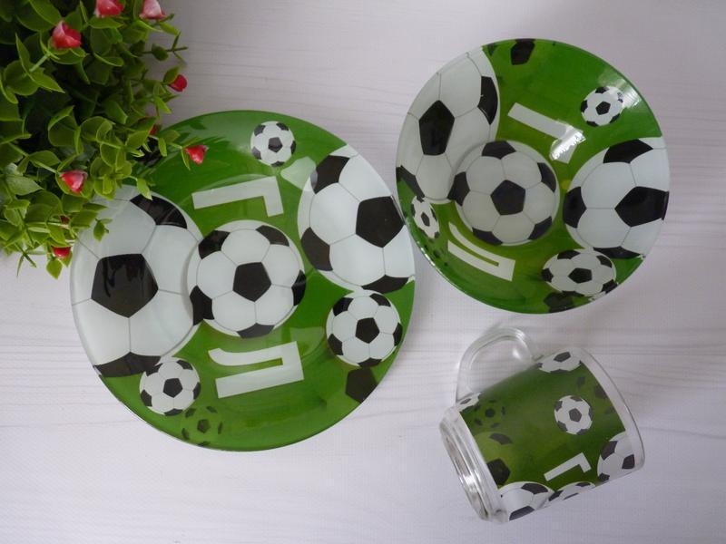 

Детская посуда Футбол, стеклянная посуда