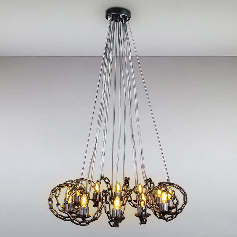 

Люстра свечи подвесная Light House ES-15502/8 черная