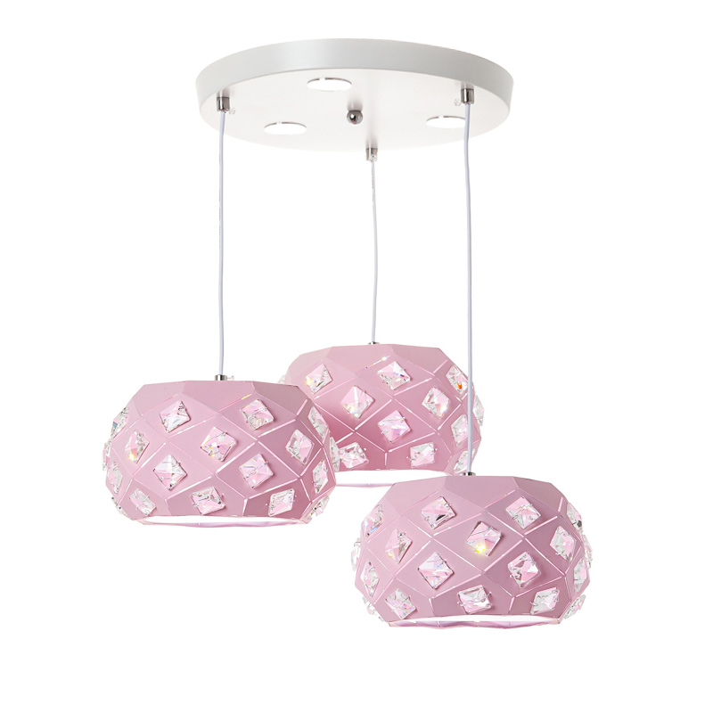 

Люстра подвесная LED Light House ES-15472/3 розовая