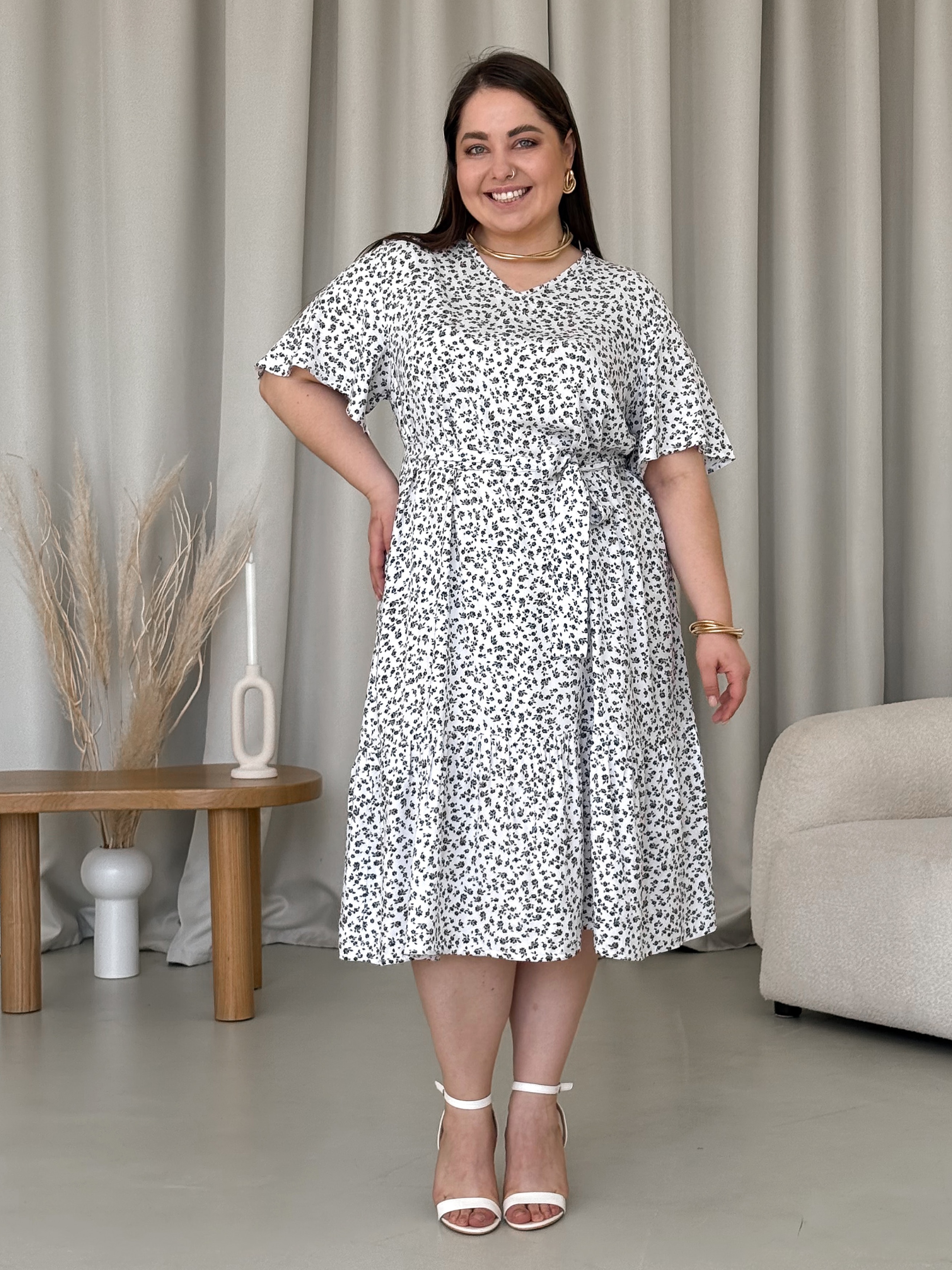 Сукня міді літня жіноча Merlini Міскано 700001626 4XL-5XL Біла від Rozetka на платформі USKIDKA Акція на Сукня міді літня жіноча Merlini Міскано 700001626 4XL-5XL Біла від Rozetka