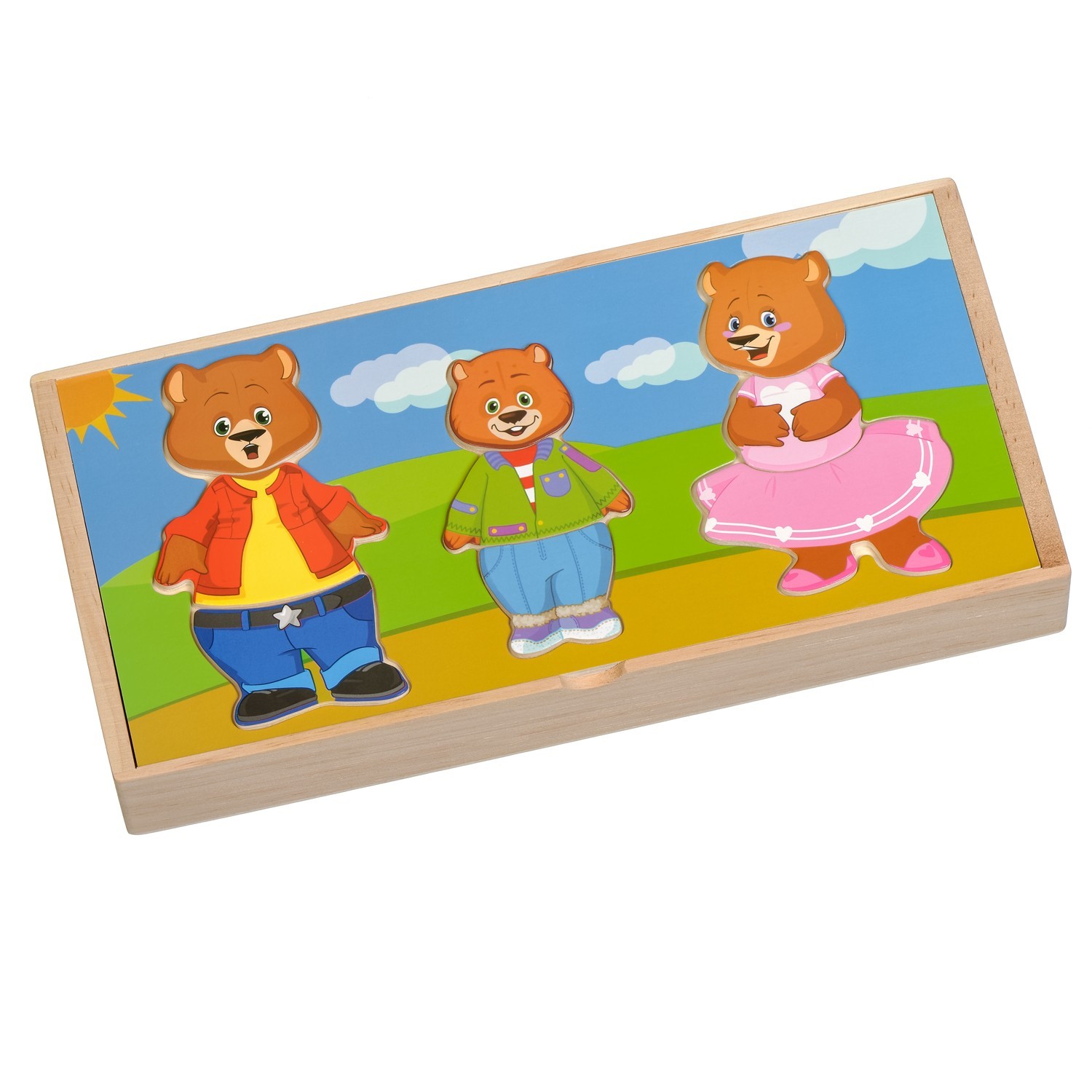 

Набор Игрушки из дерева Три медведя (Д164) (6957348001647)