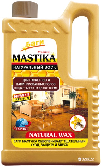 Моющее средство Bagi для мытья натуральных деревяных полов Мастика 1000 ...