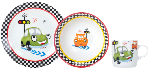 

Детский набор столовой посуды Limited Edition Funny Car из 3 предметов (C298)