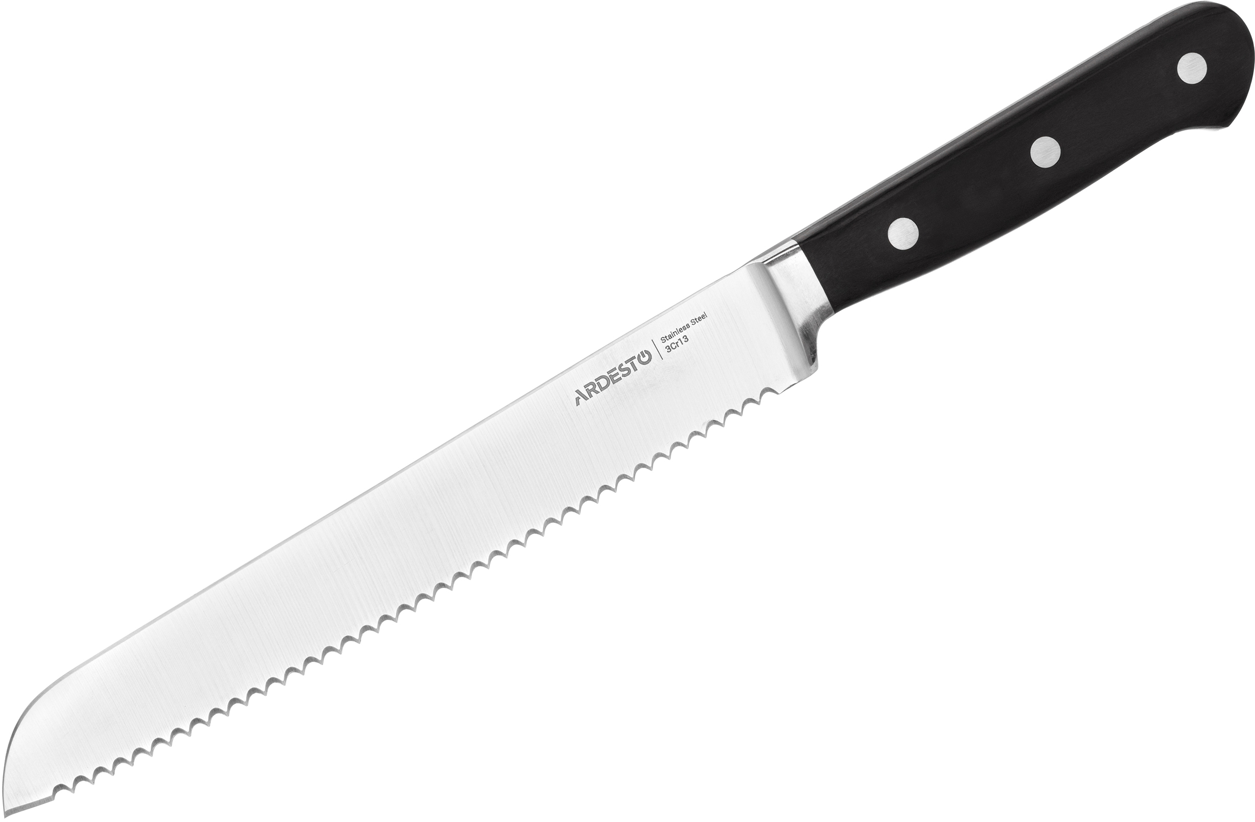 

Кухонный нож для хлеба Ardesto Black Mars 32 см Черный
