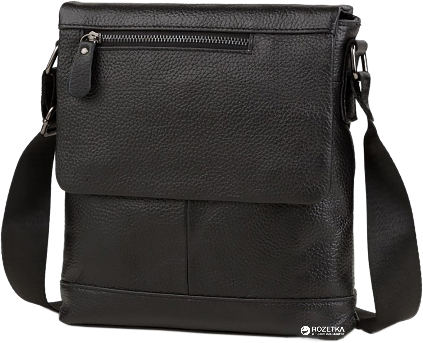

Мужская кожаная сумка-мессенджер Tiding Bag M38-8146A Черная