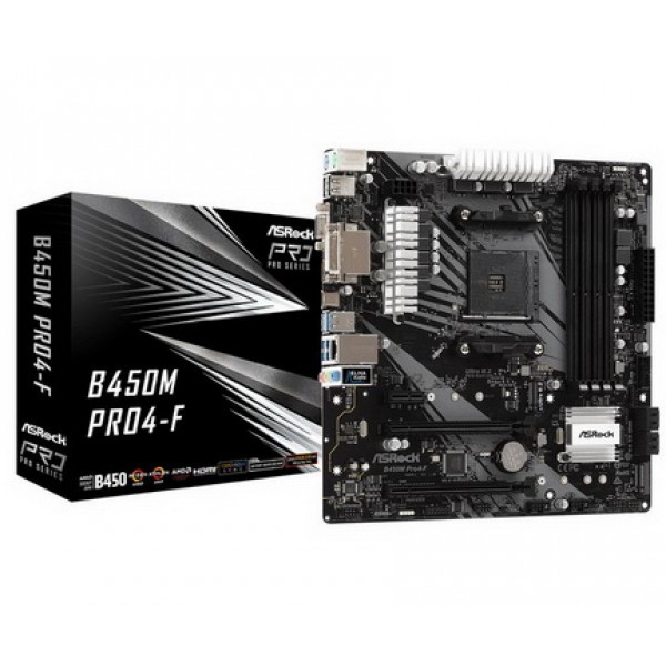 

ASRock B450M Pro4-F Socket AM4