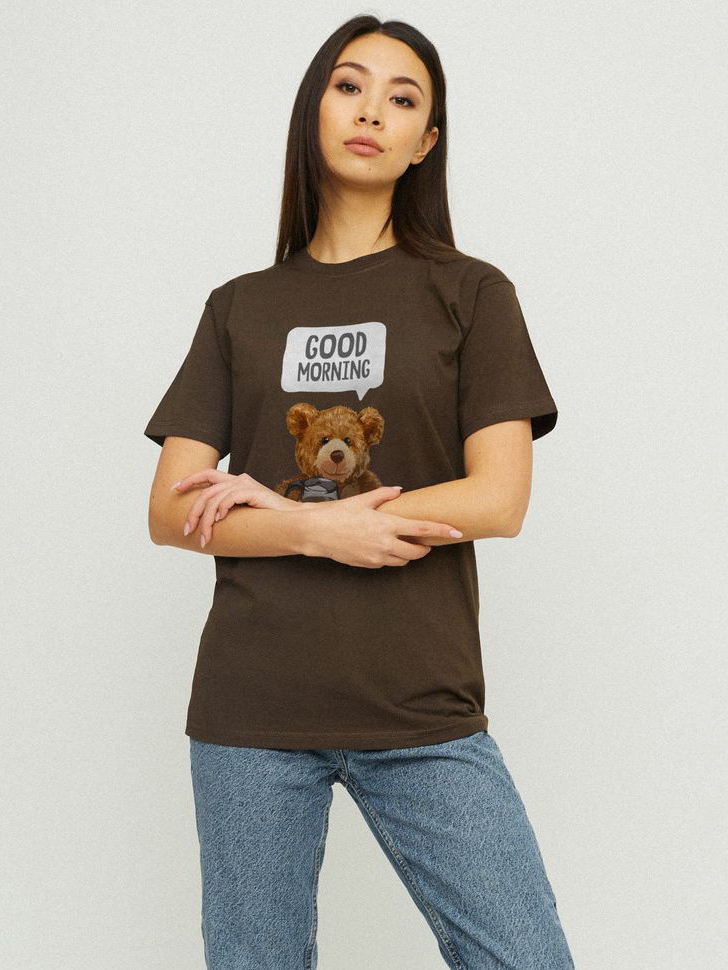 Футболка бавовняна довга жіноча YAPPI Boyfriend WBR20013 XL Шоколадна від Rozetka на платформі USKIDKA Акція на Футболка бавовняна довга жіноча YAPPI Boyfriend WBR20013 XL Шоколадна від Rozetka