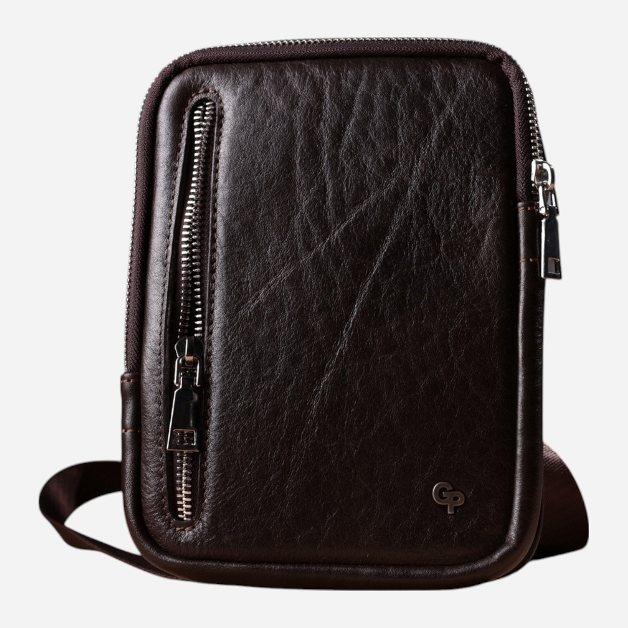 Сумка слінг через плече чоловіча з натуральної шкіри Grande Pelle leather-22880 Коричнева від Rozetka на платформі USKIDKA Акція на Сумка слінг через плече чоловіча з натуральної шкіри Grande Pelle leather-22880 Коричнева від Rozetka