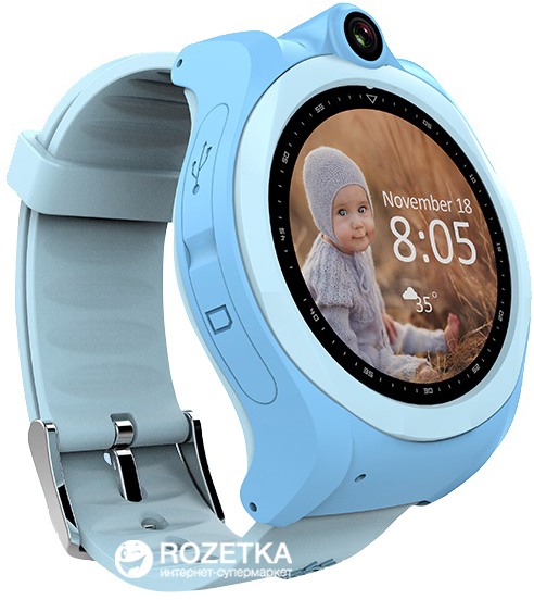 Детские телефон-часы с GPS трекером GOGPS ME К19 Синие (К19СН) – фото ...